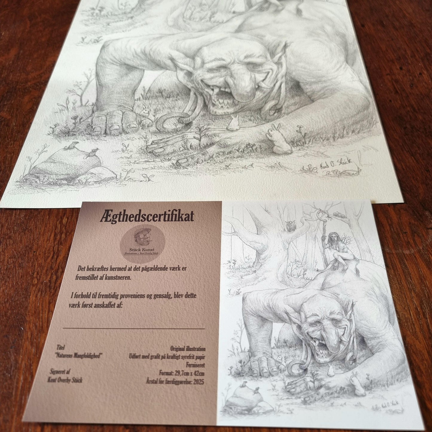 Naturens Mangfoldighed - Original tegning A3