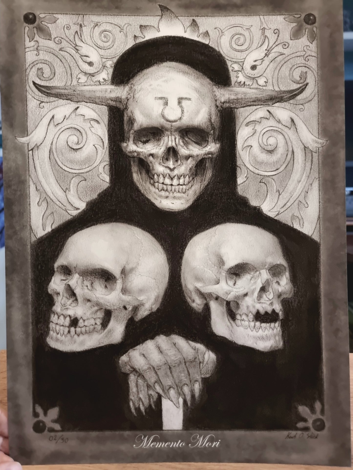 Memento Mori - Nummereret og signeret