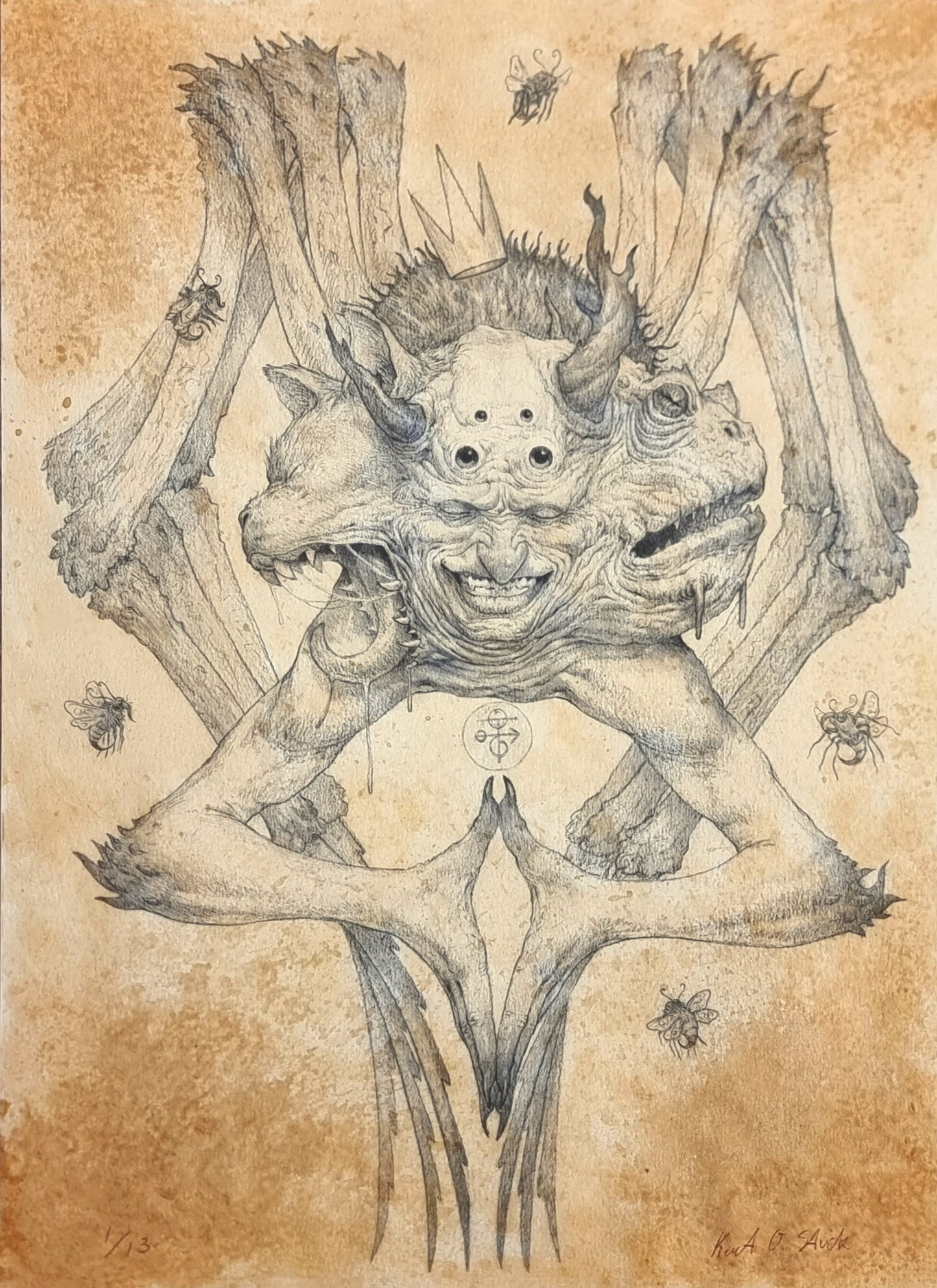 Bael(Zebub) _ Nummereret og signeret